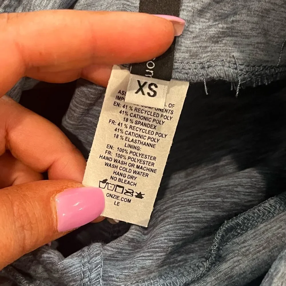 NWT Tonal Onzie Luxe Leggings Heathered Blue Size XS